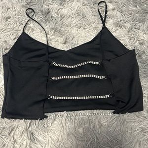 BEJEWELED black crop